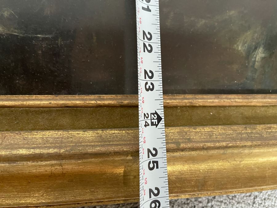 Original Abstract Expressionist Painting 36 X 24 Framed 41 X 29 [Photo 11]