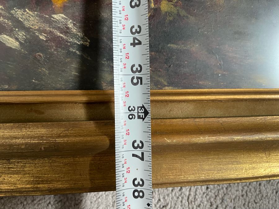 Original Abstract Expressionist Painting 36 X 24 Framed 41 X 29 [Photo 10]