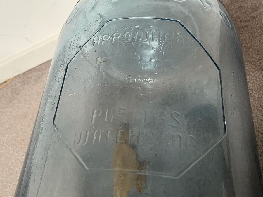 Vintage Arrowhead Glass 5 Gal. Water Jug Bottle [Photo 9]
