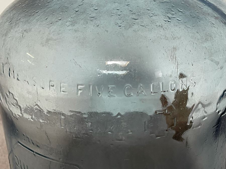 Vintage Arrowhead Glass 5 Gal. Water Jug Bottle [Photo 7]