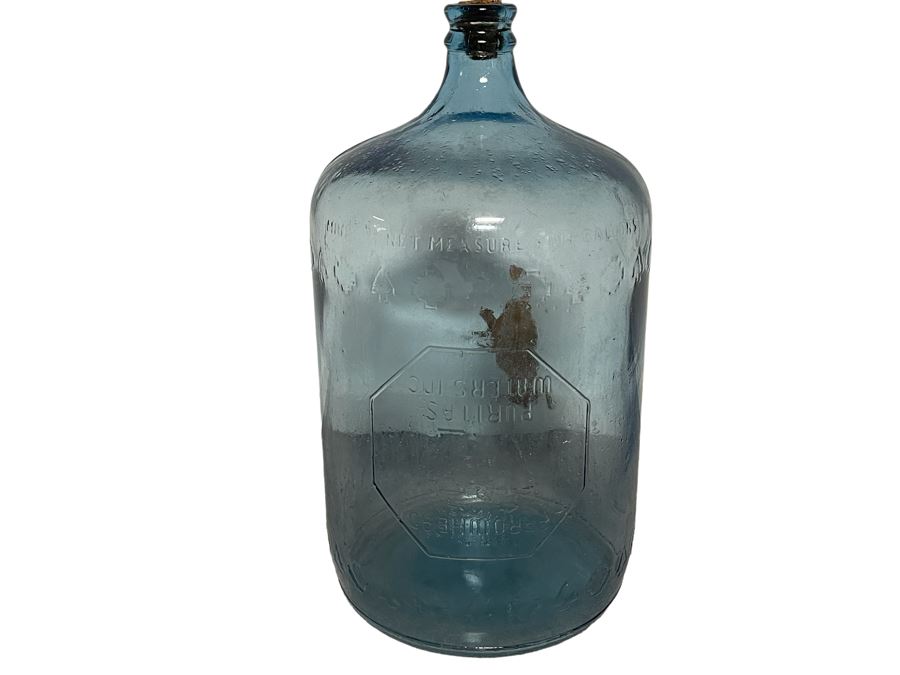 Vintage Arrowhead Glass 5 Gal. Water Jug Bottle