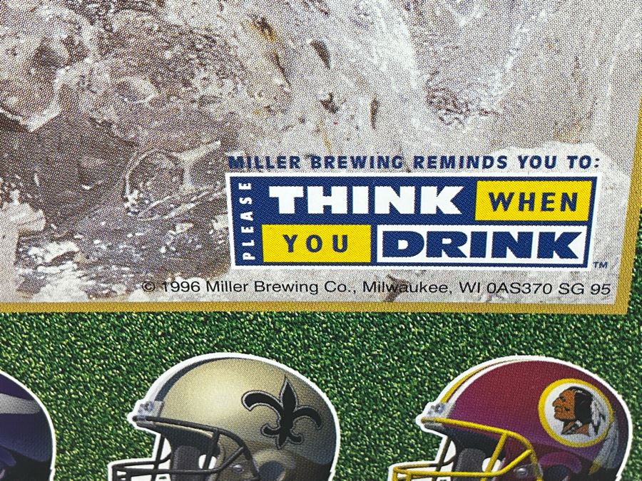 Miller Lite Super Bowl XXXI New Orleans, LA Superdome Metal Advertising Beer Sign 29 X 36 [Photo 5]