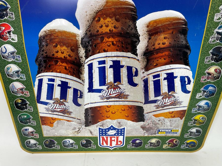 Miller Lite Super Bowl XXXI New Orleans, LA Superdome Metal Advertising Beer Sign 29 X 36 [Photo 4]