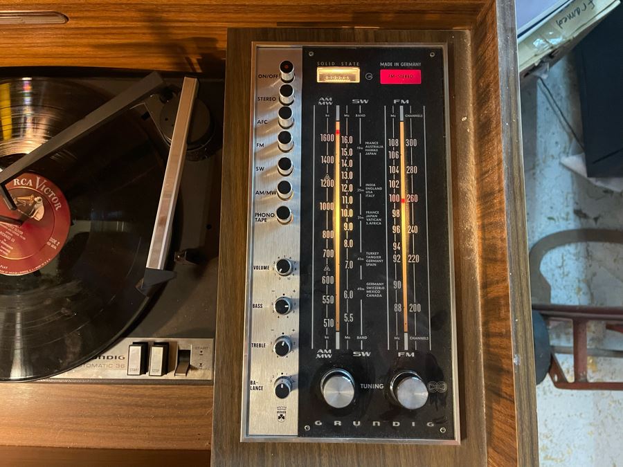 Mid-Century Grundig Stereo Console - Needs Servicing 48W X 16D X 30H [Photo 4]