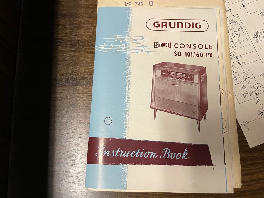 Mid-Century Grundig Stereo Console - Needs Servicing 48W X 16D X 30H [Photo 16]