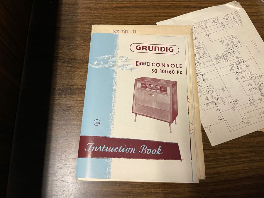 Mid-Century Grundig Stereo Console - Needs Servicing 48W X 16D X 30H [Photo 15]