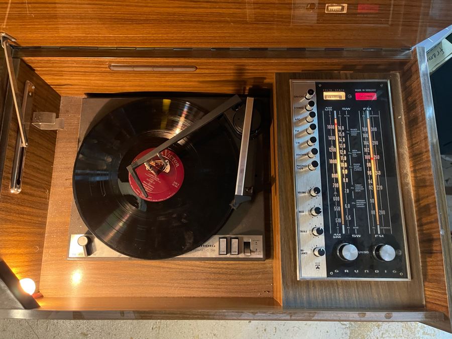 Mid-Century Grundig Stereo Console - Needs Servicing 48W X 16D X 30H [Photo 3]