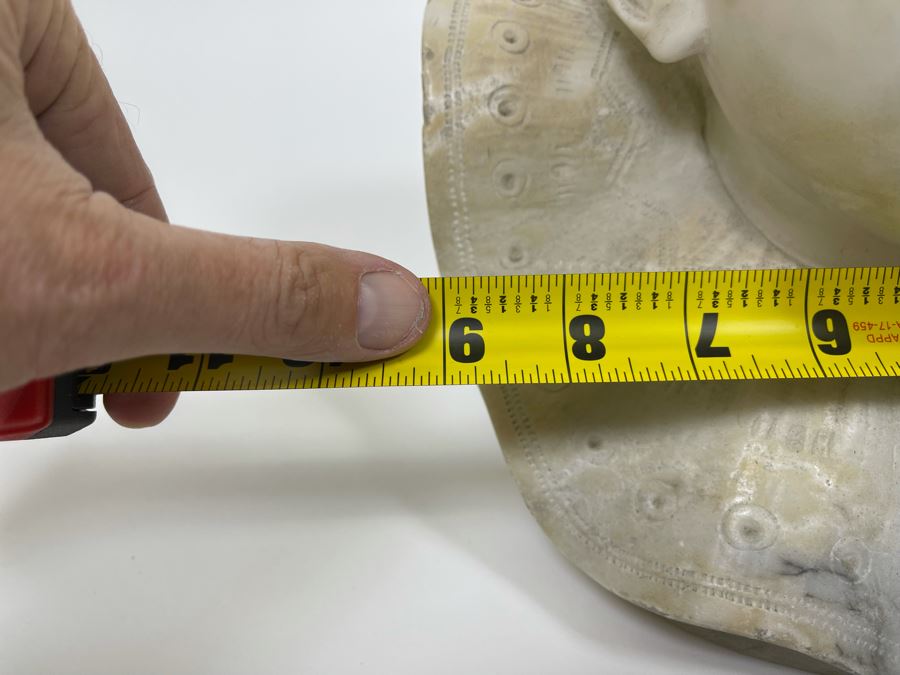 Pair Of Vintage Carved Alabaster Sculptures Busts Of Laughing And Crying Baby 9W X 9D X 11H [Photo 20]