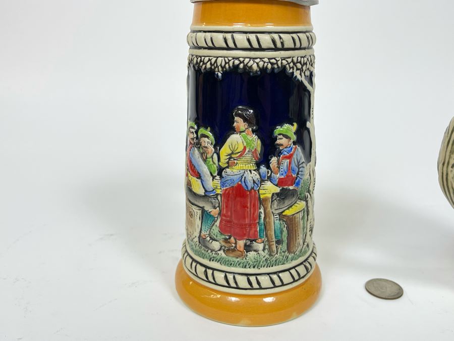 Pair Of German Beer Steins 9.5H [Photo 7]