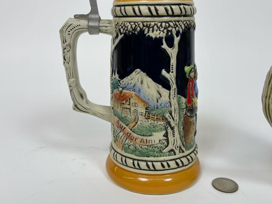 Pair Of German Beer Steins 9.5H [Photo 6]