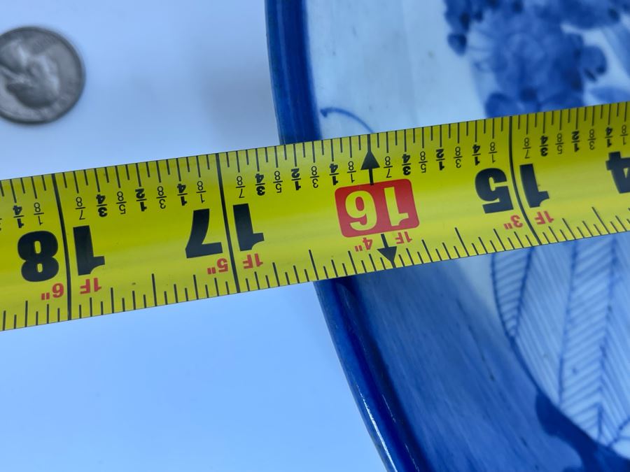 Antique Chinese Porcelain Canton Ware Large Platter For Export 16.5R [Photo 24]