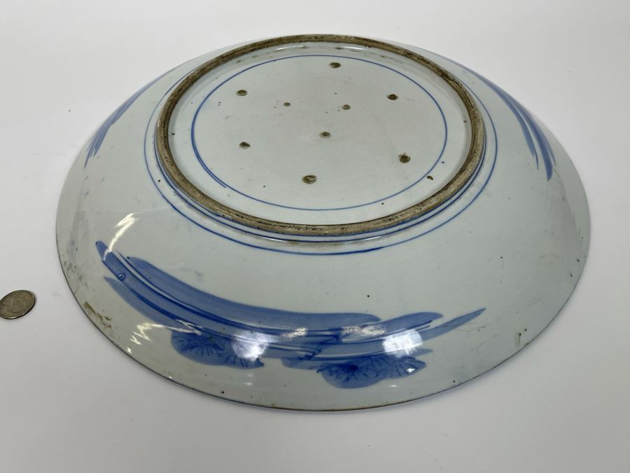 Antique Chinese Porcelain Canton Ware Large Platter For Export 16.5R [Photo 13]