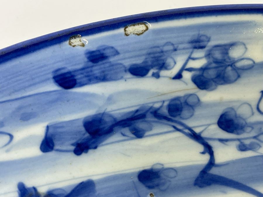 Antique Chinese Porcelain Canton Ware Large Platter For Export 16.5R [Photo 8]