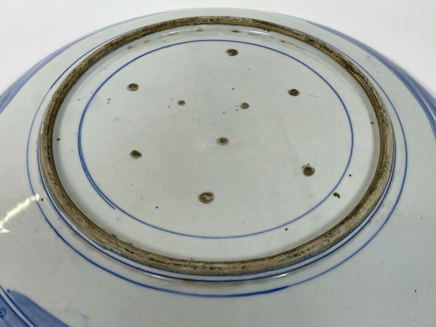 Antique Chinese Porcelain Canton Ware Large Platter For Export 16.5R [Photo 12]