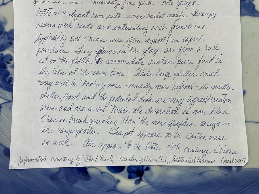 Antique Chinese Porcelain Canton Ware Large Platter For Export 16.5R [Photo 29]