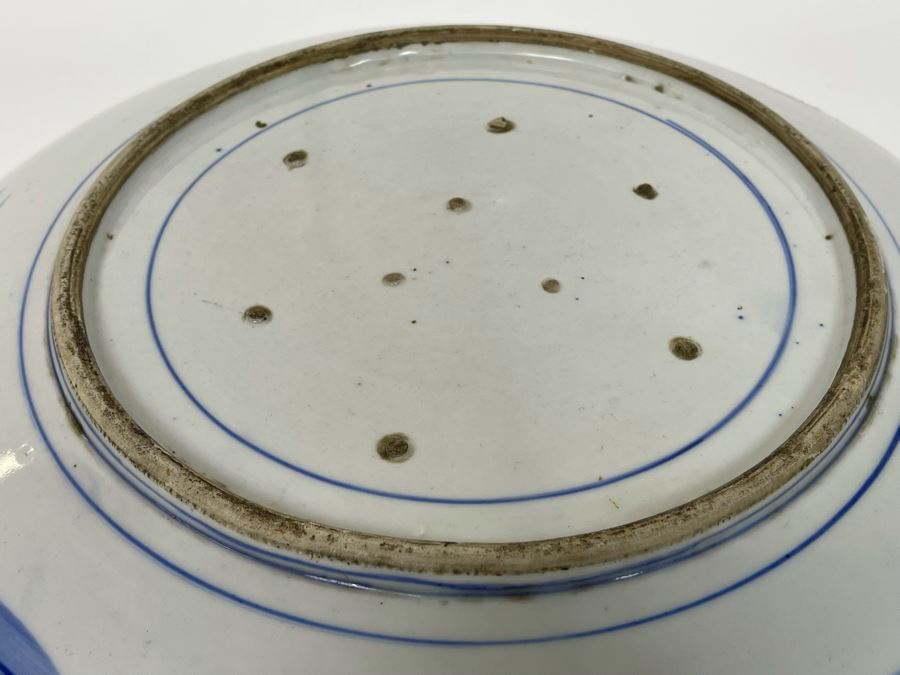 Antique Chinese Porcelain Canton Ware Large Platter For Export 16.5R [Photo 17]