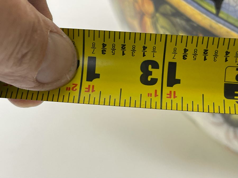 Large Z Gallerie Handpainted Ceramic Vase Dellarocca 14W X 16H Retails $129 [Photo 9]