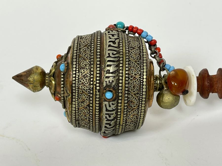 Vintage Tibetan Buddhist Prayer Wheel 10L [Photo 7]