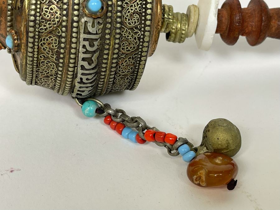 Vintage Tibetan Buddhist Prayer Wheel 10L [Photo 6]