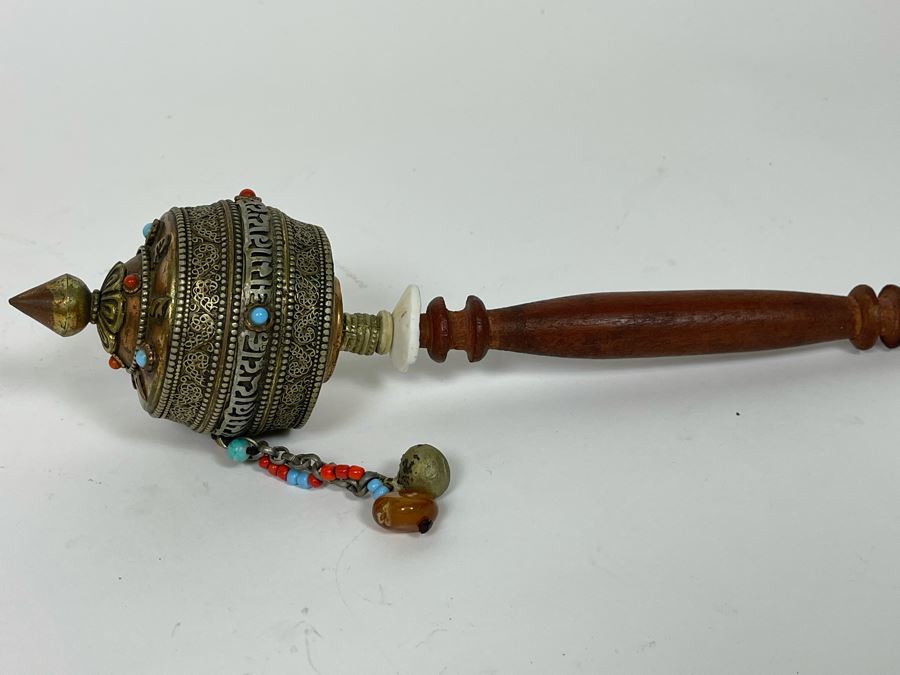 Vintage Tibetan Buddhist Prayer Wheel 10L [Photo 12]