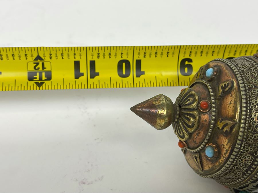 Vintage Tibetan Buddhist Prayer Wheel 10L [Photo 13]