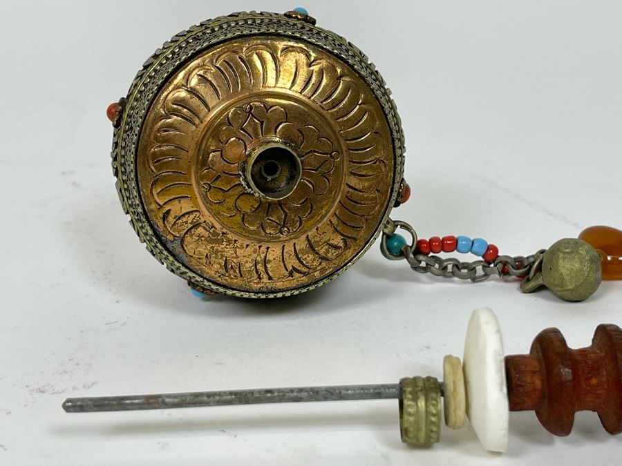 Vintage Tibetan Buddhist Prayer Wheel 10L [Photo 11]