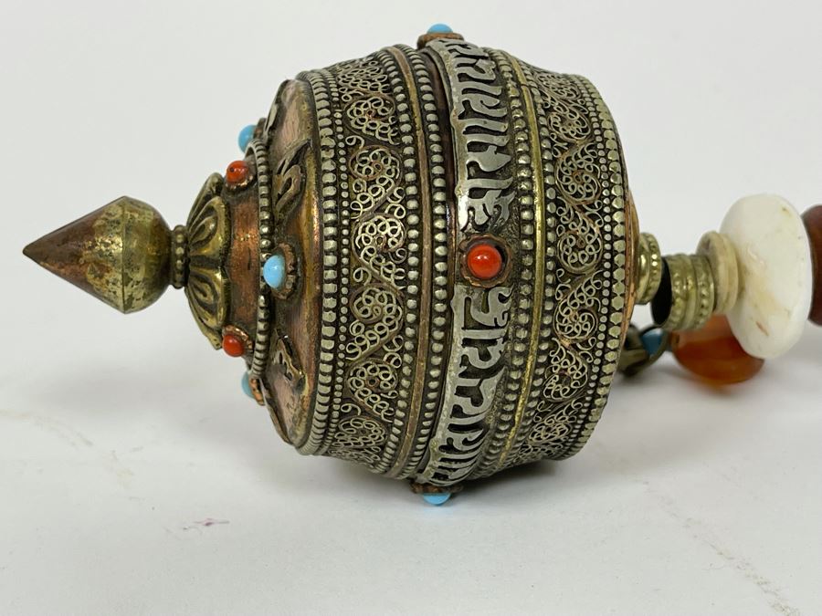 Vintage Tibetan Buddhist Prayer Wheel 10L [Photo 8]