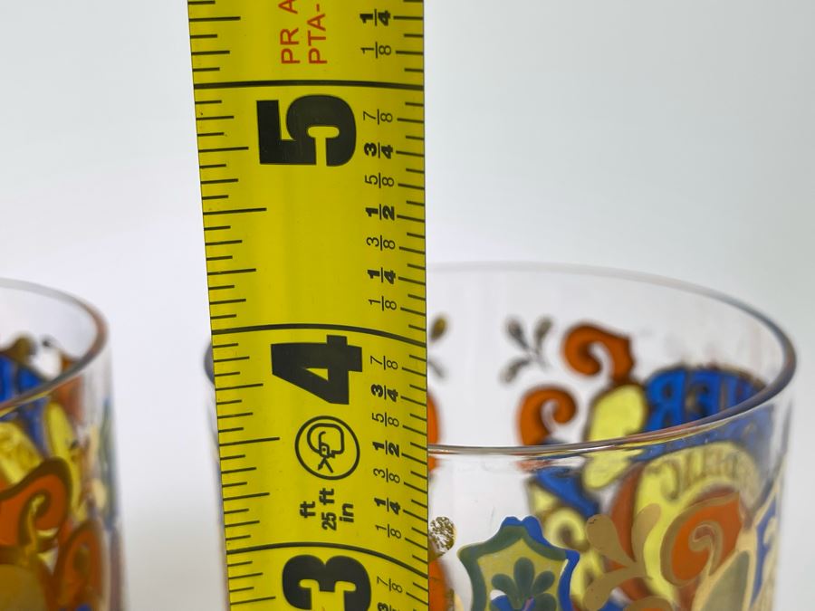 Updated: (3) Rare George Briard Sixties Further Psychedelic Acid Test For Drop In Glasses - Found An Additional Glass (One Glass Has Slight Chip In Rim) 3.25W X 3.5H [Photo 10]