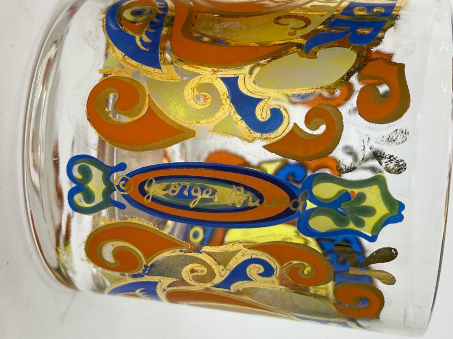 Updated: (3) Rare George Briard Sixties Further Psychedelic Acid Test For Drop In Glasses - Found An Additional Glass (One Glass Has Slight Chip In Rim) 3.25W X 3.5H [Photo 8]