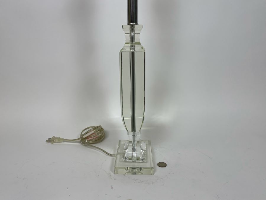 Lucite Table Lamp 25.5 [Photo 6]