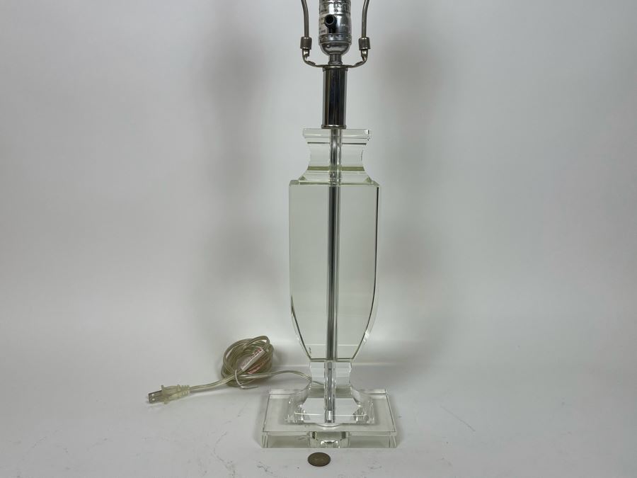 Lucite Table Lamp 25.5 [Photo 3]