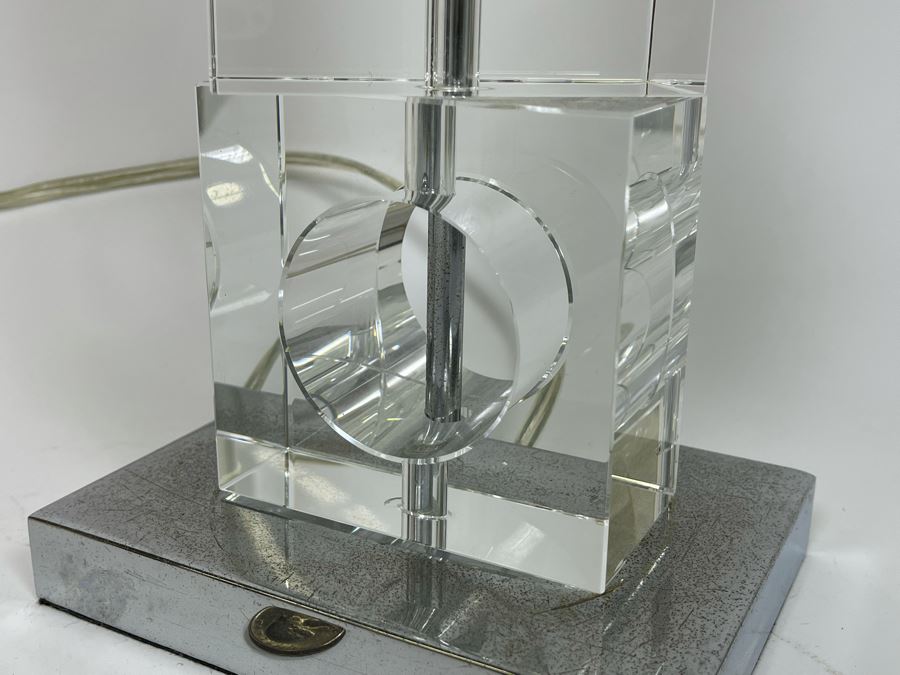 Lucite Table Lamp 25.5H [Photo 5]