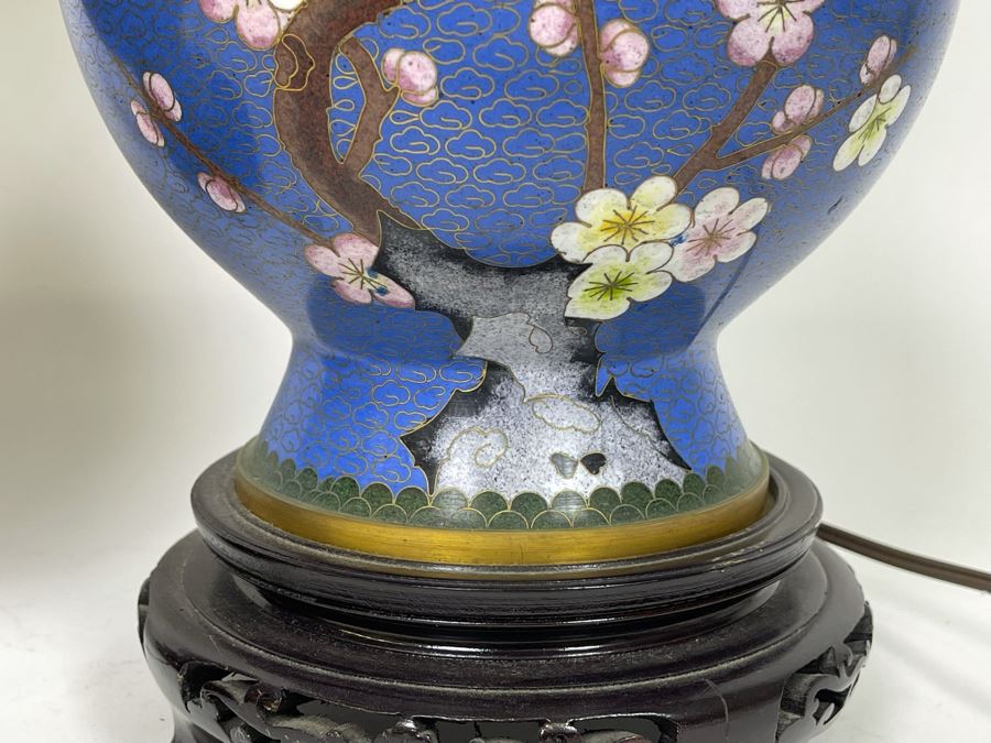 Pair Of Cloisonne Table Lamps 32H [Photo 6]