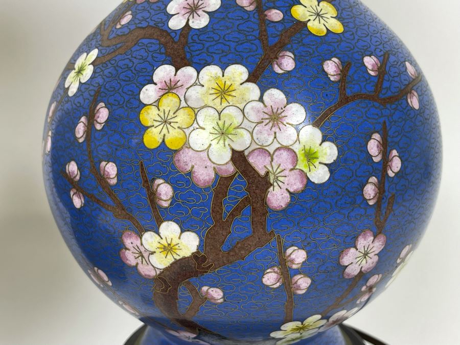 Pair Of Cloisonne Table Lamps 32H [Photo 5]