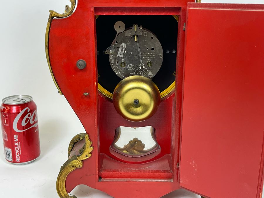 Zenith Swiss Made Pendulum Clock 9W X 4D X 20H With Shelf 11W X 6D X 9H