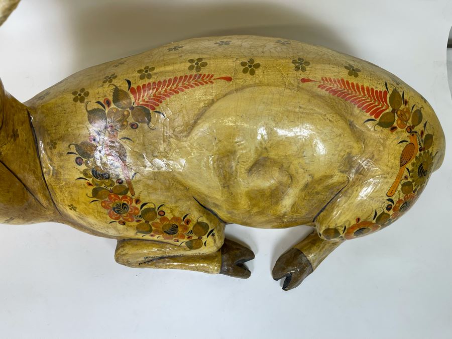 Sergio Bustamante Large Limited Edition Hand Signed Paper-Mache Large Deer Sculpture Rare 49 Of 100 32W X 21D X 34H Estimate $10,000 [Photo 6]