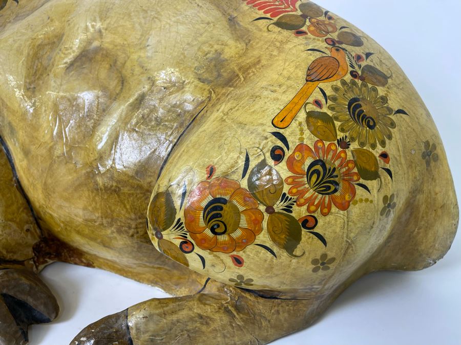 Sergio Bustamante Large Limited Edition Hand Signed Paper-Mache Large Deer Sculpture Rare 49 Of 100 32W X 21D X 34H Estimate $10,000 [Photo 7]