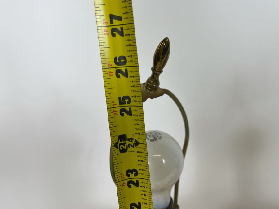 Pair Of Ceramic Asian Influenced Table Lamps No Shades 10W X 26H [Photo 7]