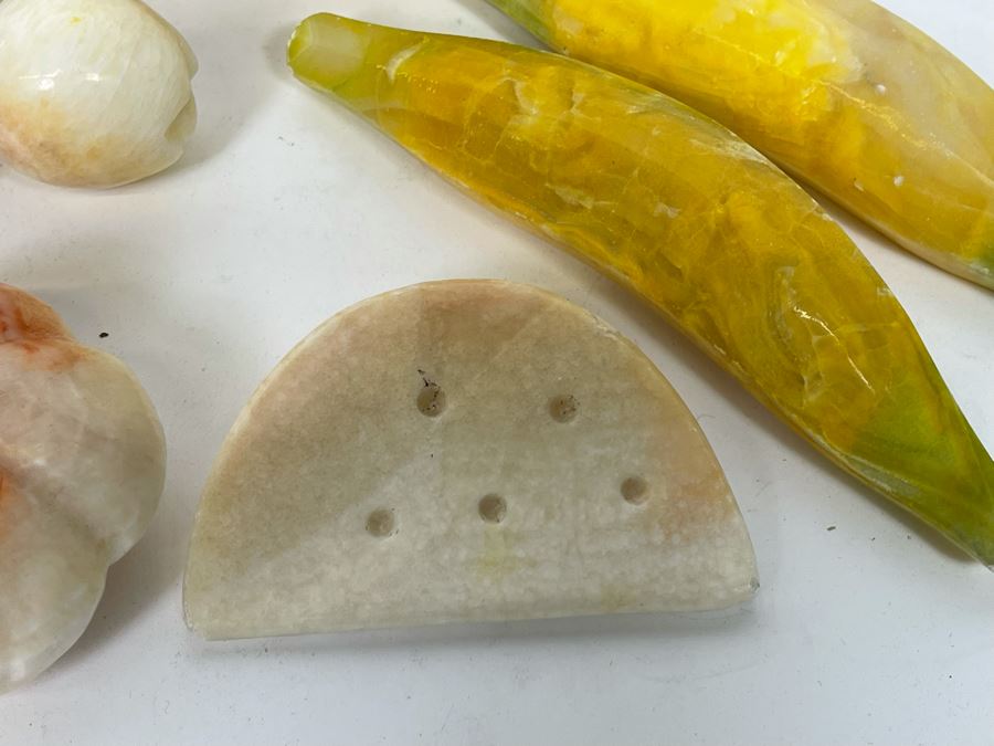 Large Collection Of Carved Stone Fruit [Photo 7]