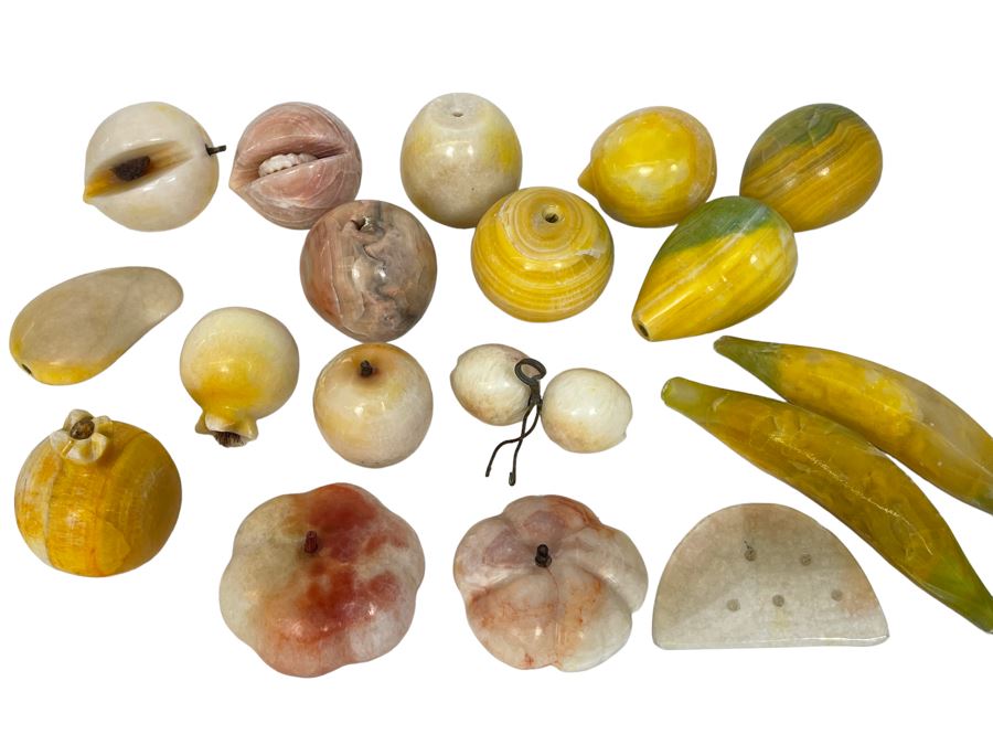 Large Collection Of Carved Stone Fruit [Photo 1]