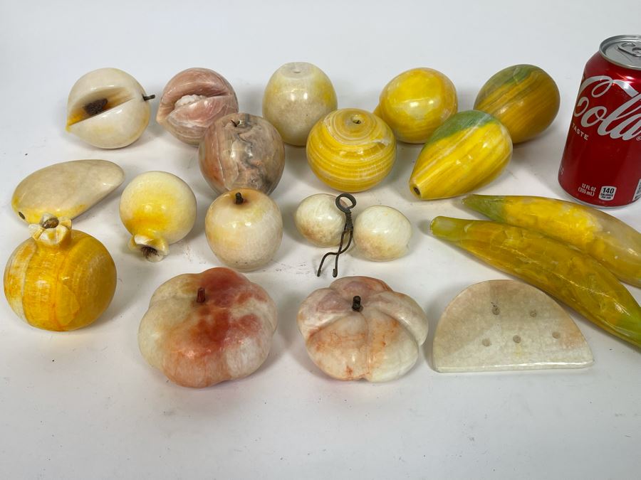 Large Collection Of Carved Stone Fruit [Photo 18]