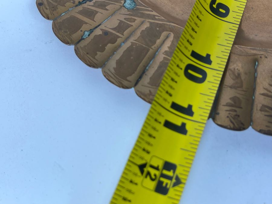 Glass And Metal Ice Bucket 7.5R X 7HWith Tongs And 11' Copper Plate [Photo 10]