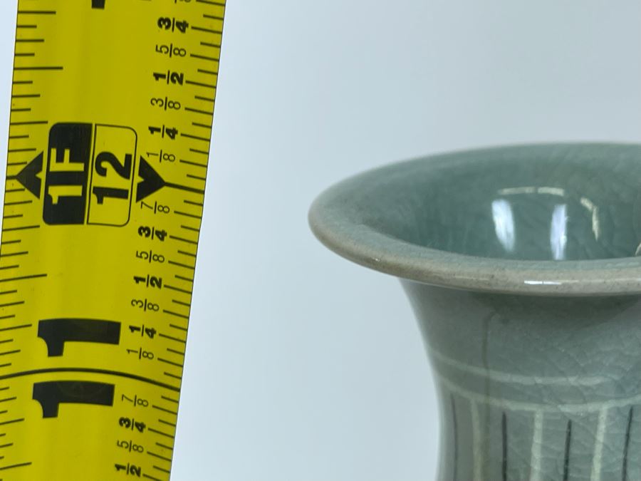 Signed Asian Porcelain 12' Vase [Photo 12]