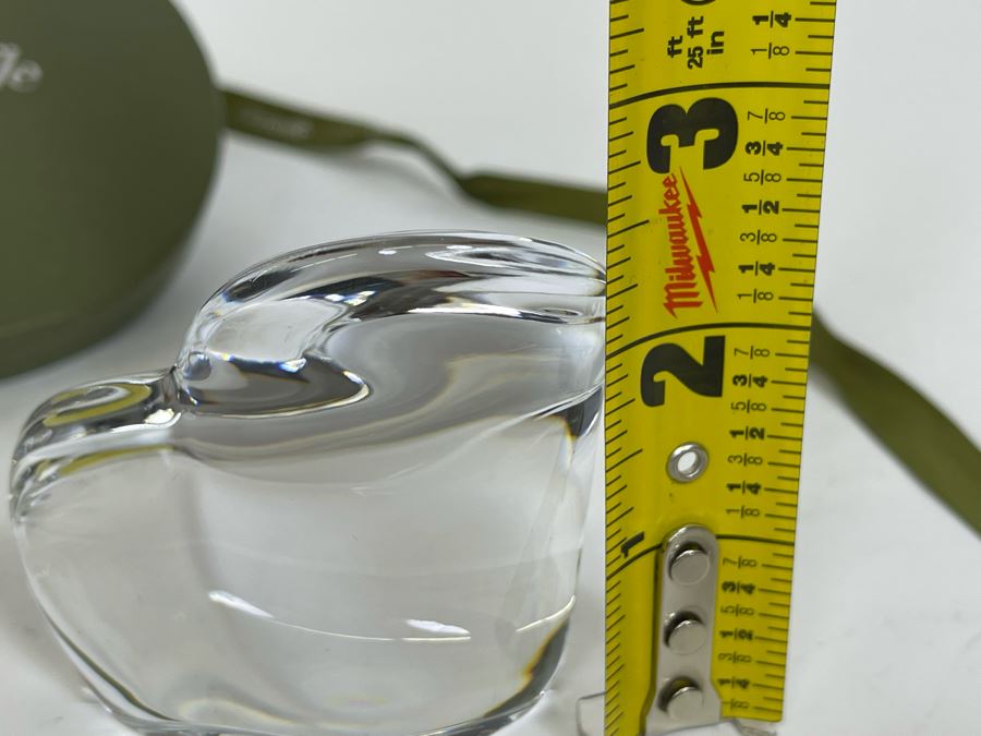 Christofle Crystal Heart Figurine With Box 2H [Photo 7]