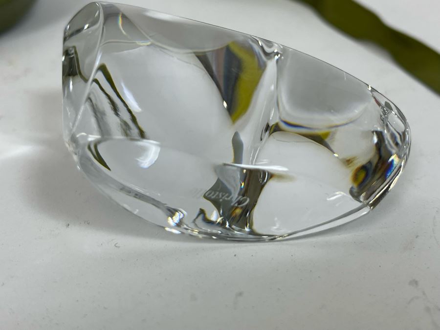 Christofle Crystal Heart Figurine With Box 2H [Photo 5]