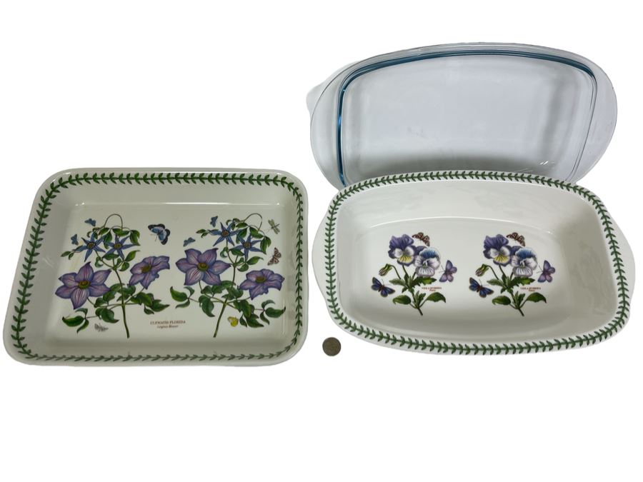 Pair Of Portmeirion Ovenware Pans 15W And 14.5W [Photo 1]