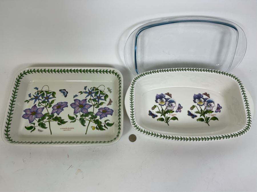 Pair Of Portmeirion Ovenware Pans 15W And 14.5W [Photo 3]