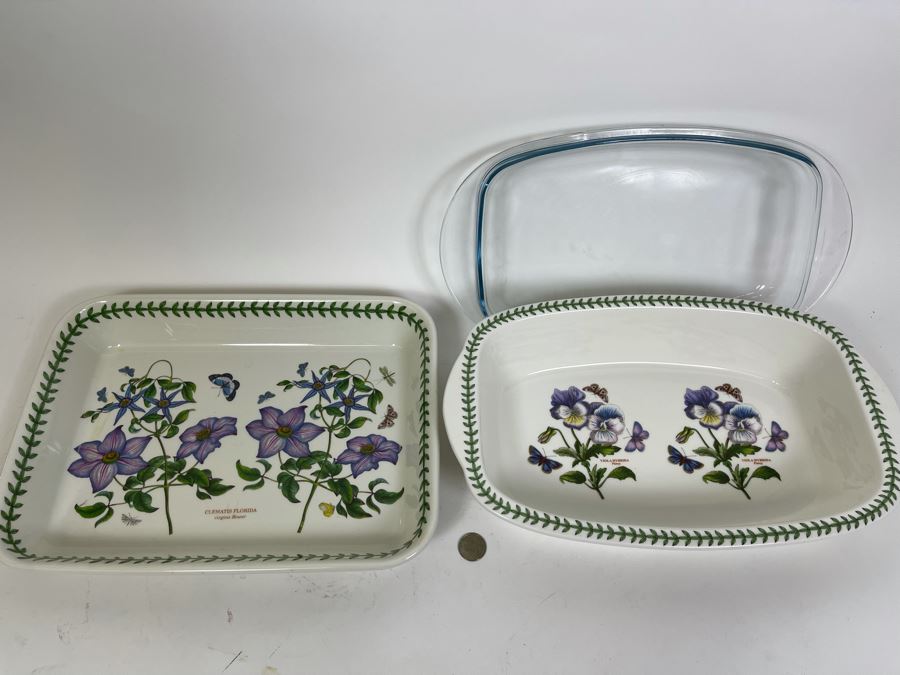 Pair Of Portmeirion Ovenware Pans 15W And 14.5W [Photo 2]