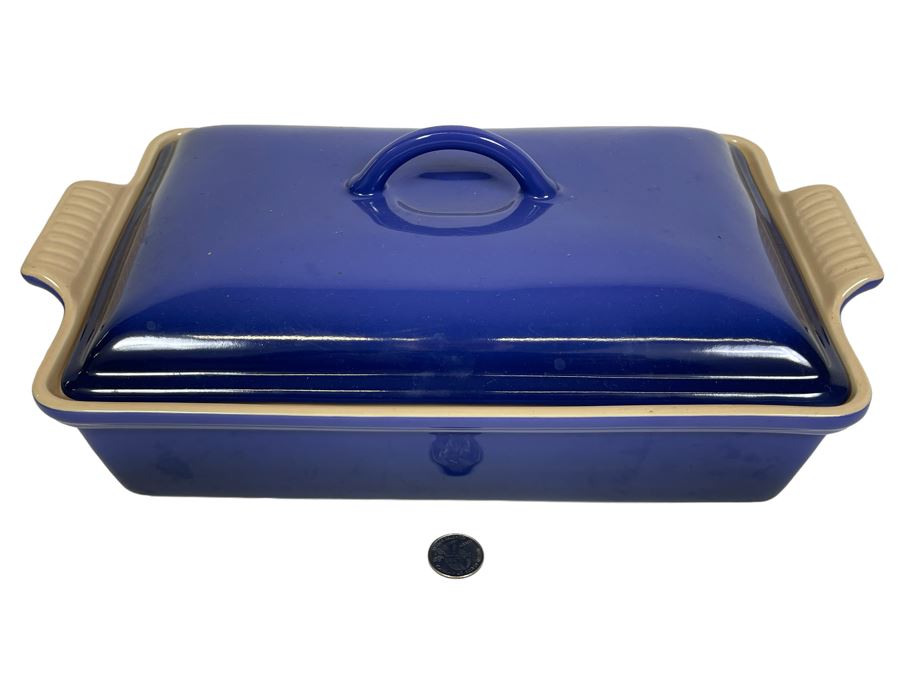 Correction: Le Creuset Ovenware Stoneware Covered Pan 1018 15W X 9D X 7H
