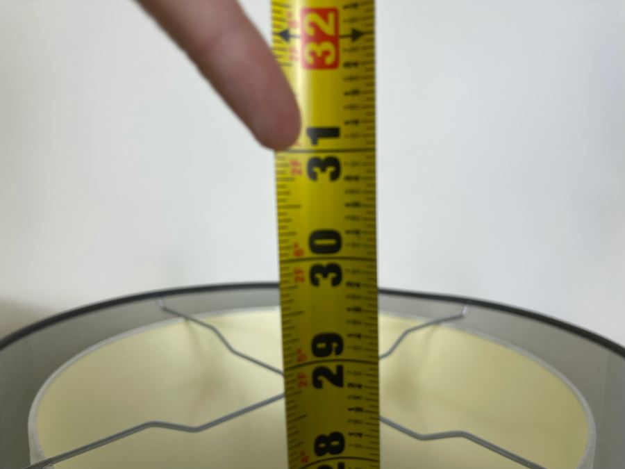 Pair Of Modern Metal Table Lamps With Double Shade [Photo 6]